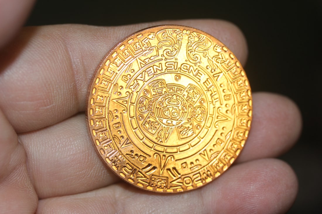 One Ounce Copper Round: as shown