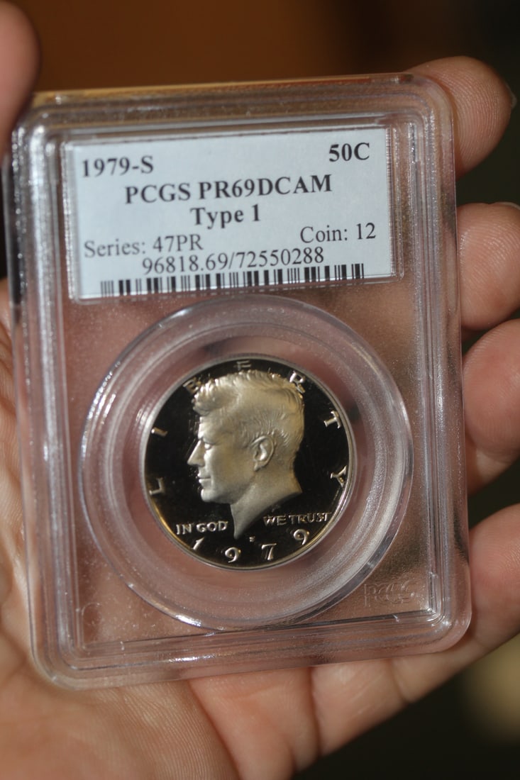 1979-S PCGS Graded Kennedy Half Dollar: PR69 DCAM - Type 1