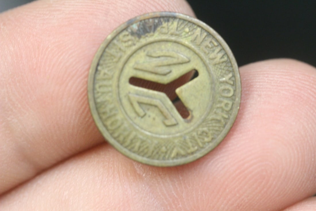 New York City Transit Token: as shown