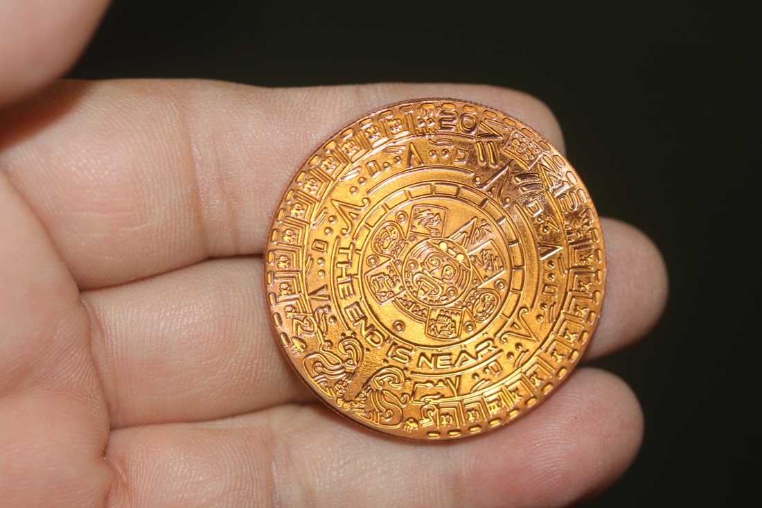 One Ounce Copper Round: as shown