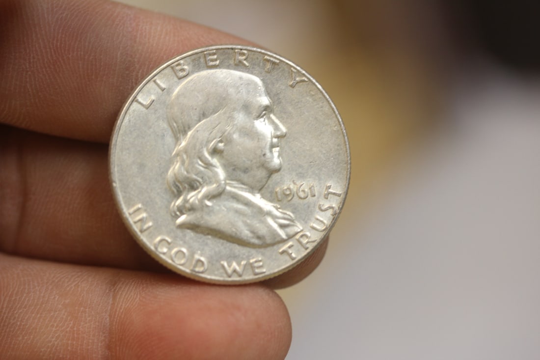 90% Silver Franklin Half Dollar: as shown