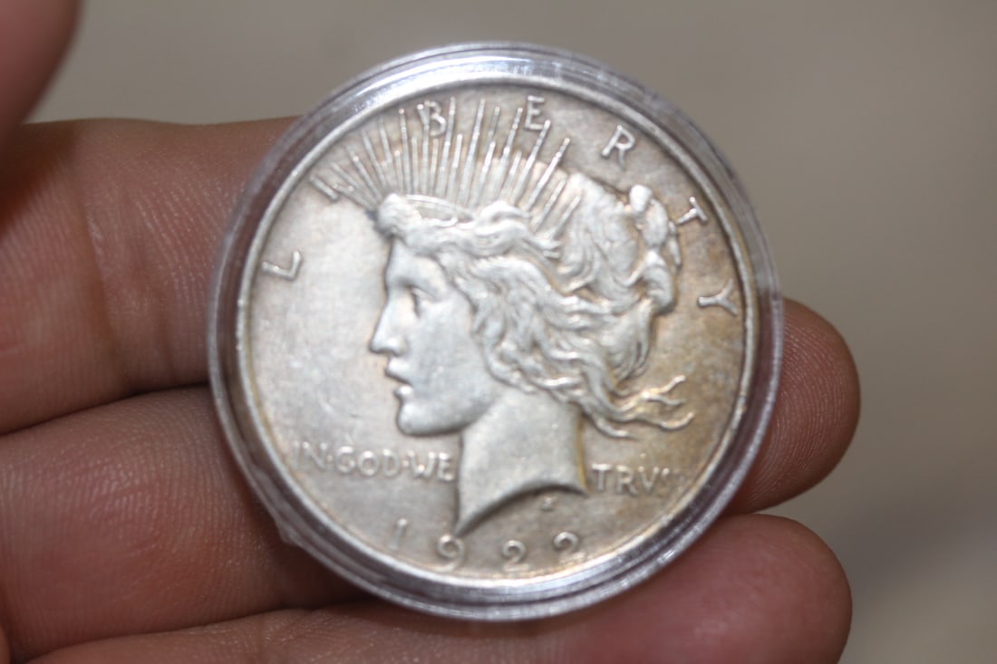 1922 Peace Silver Dollar: as shown