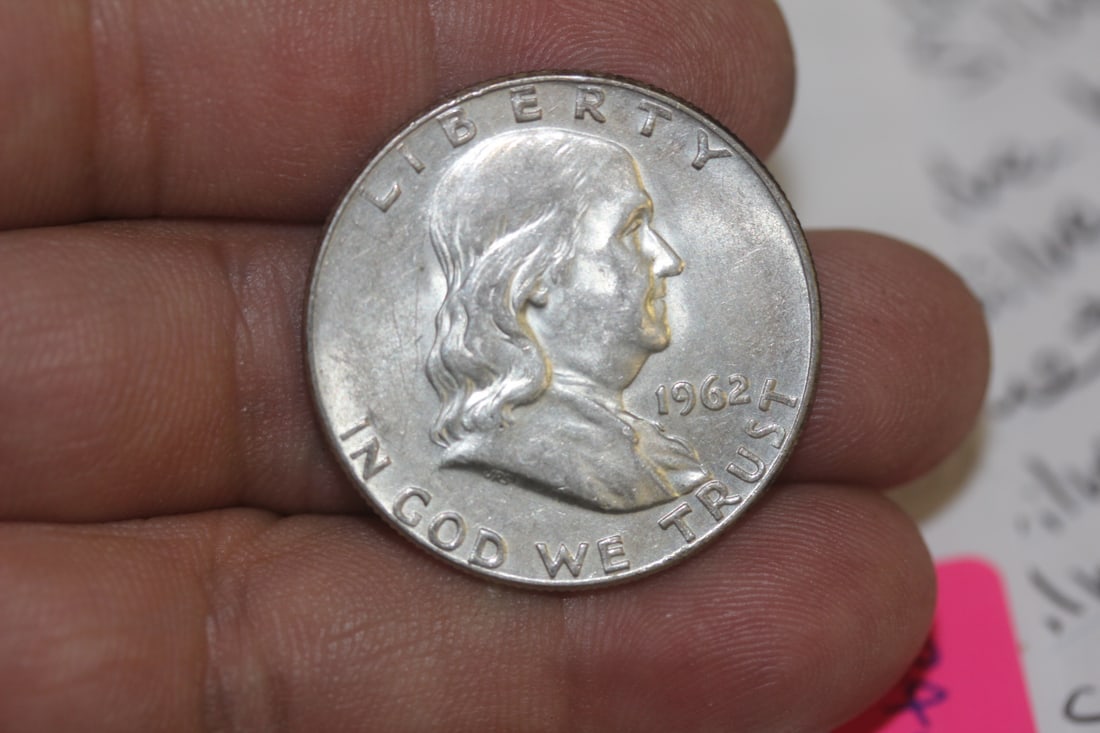 1962 Franklin Silver Half Dollar (1 of 2)