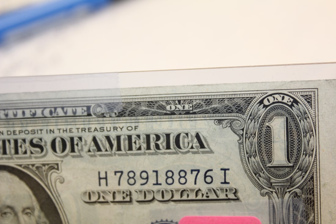 Slightly Misaligned 1935 $1.00 Note - 3