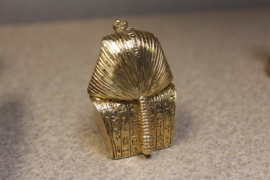 Solid Brass Egyptian Figurine - 3