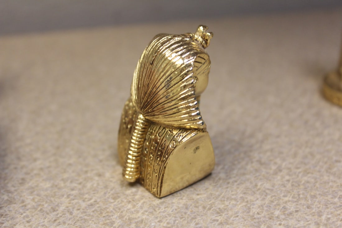 Solid Brass Egyptian Figurine - 4