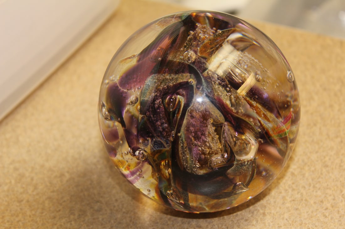 Signed Art Glass Paperweight (1 of 6)