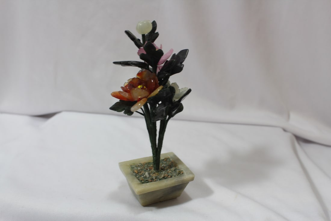 A Jade Tree: 5 5/8" tall