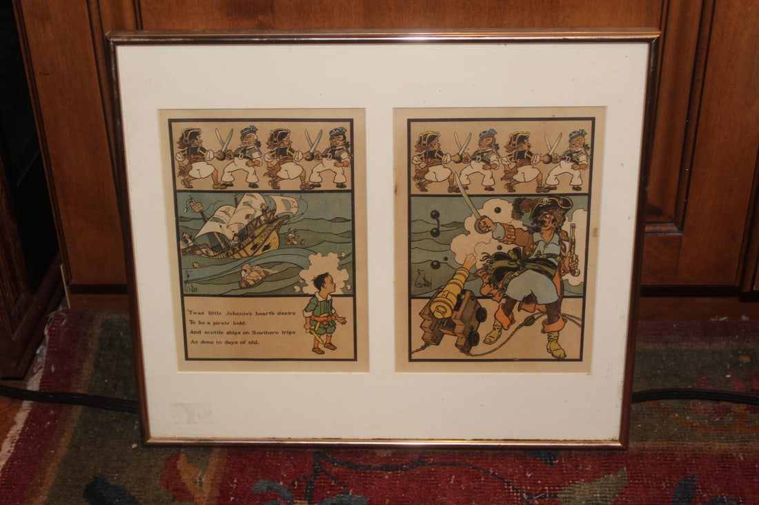 Framed Pirate Storybook Pages (1 of 8)