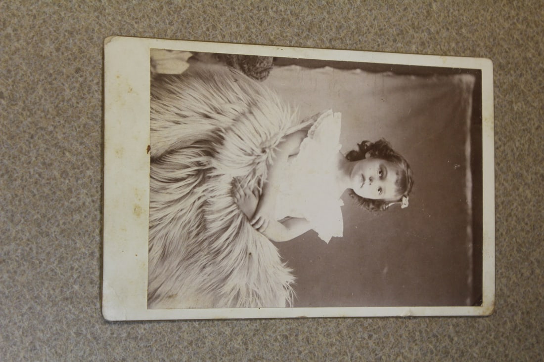 Black and White Photograph of a Girl: 1940's? - 6 3/8" x 4 1/4"