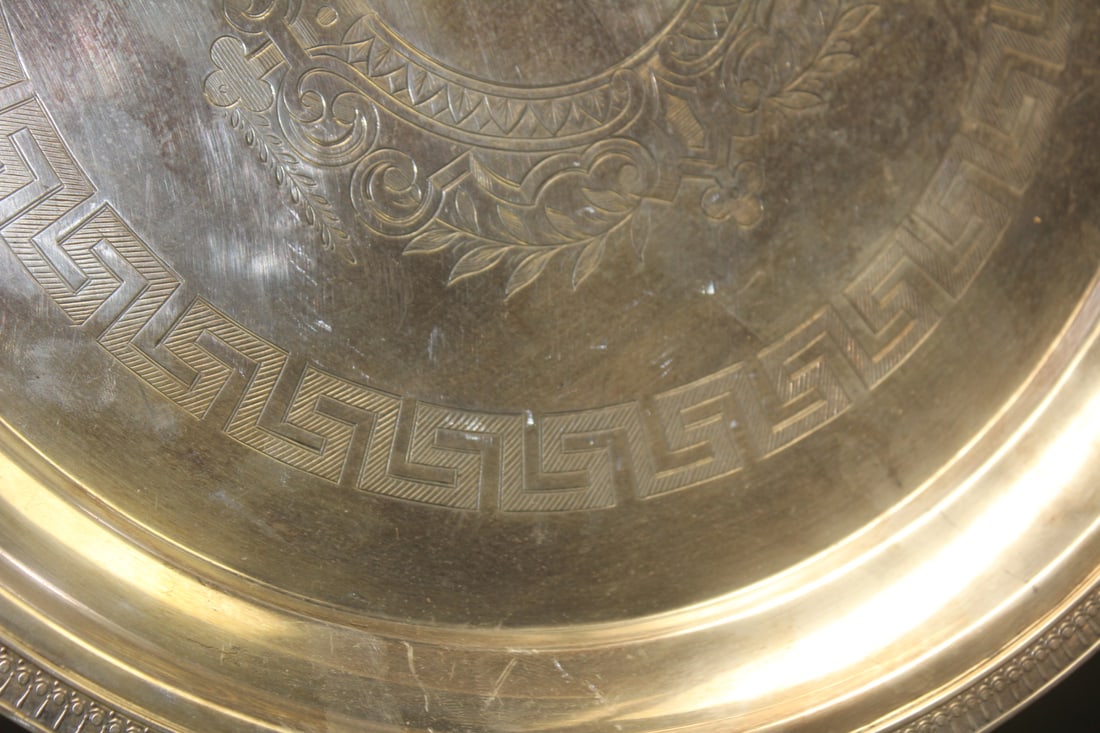 Footed Silverplate Tray - 2