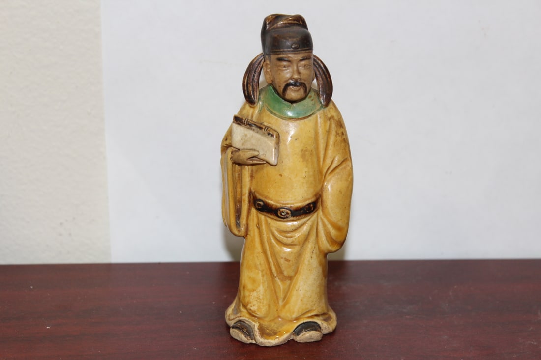 An Antique/Vintage Chiense Mud Man: marked China - 6 1/4" tall