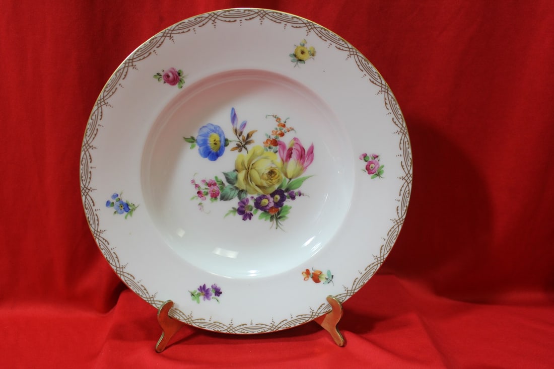 A Dresden Rose Soup Bowl (1 of 6)