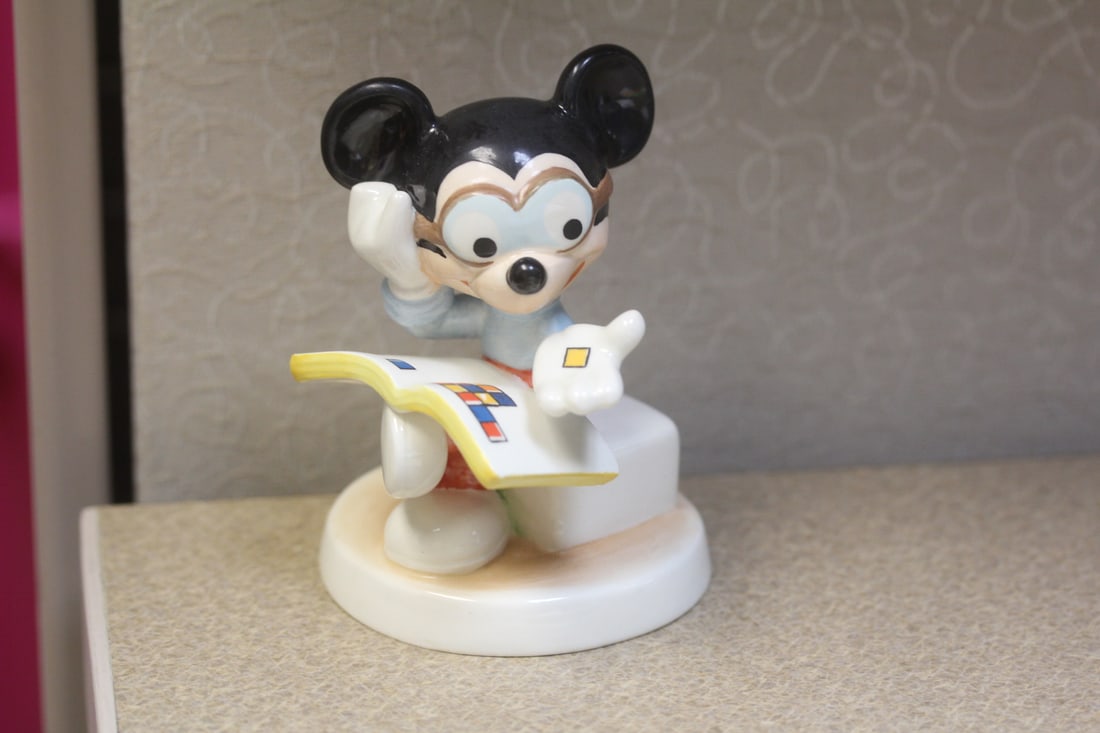 Goebel Disney Mickey mouse figure: ceramic, 4" tall