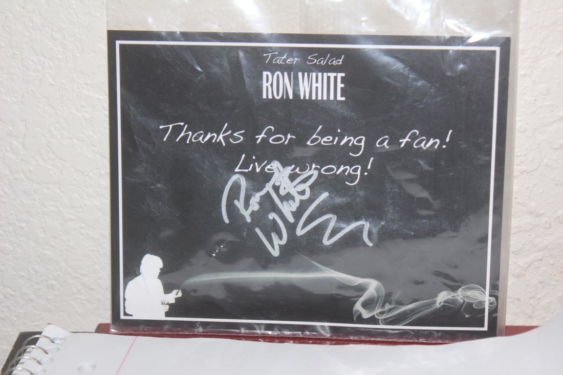 Signed Ron White Card