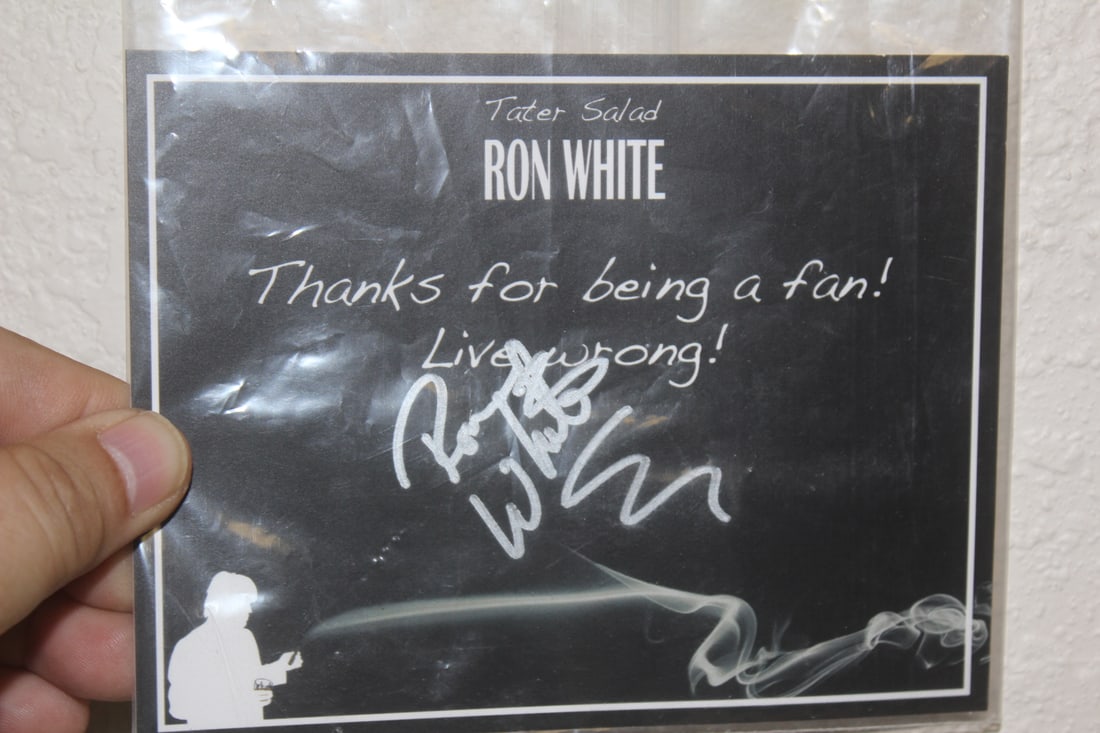Signed Ron White Card - 2