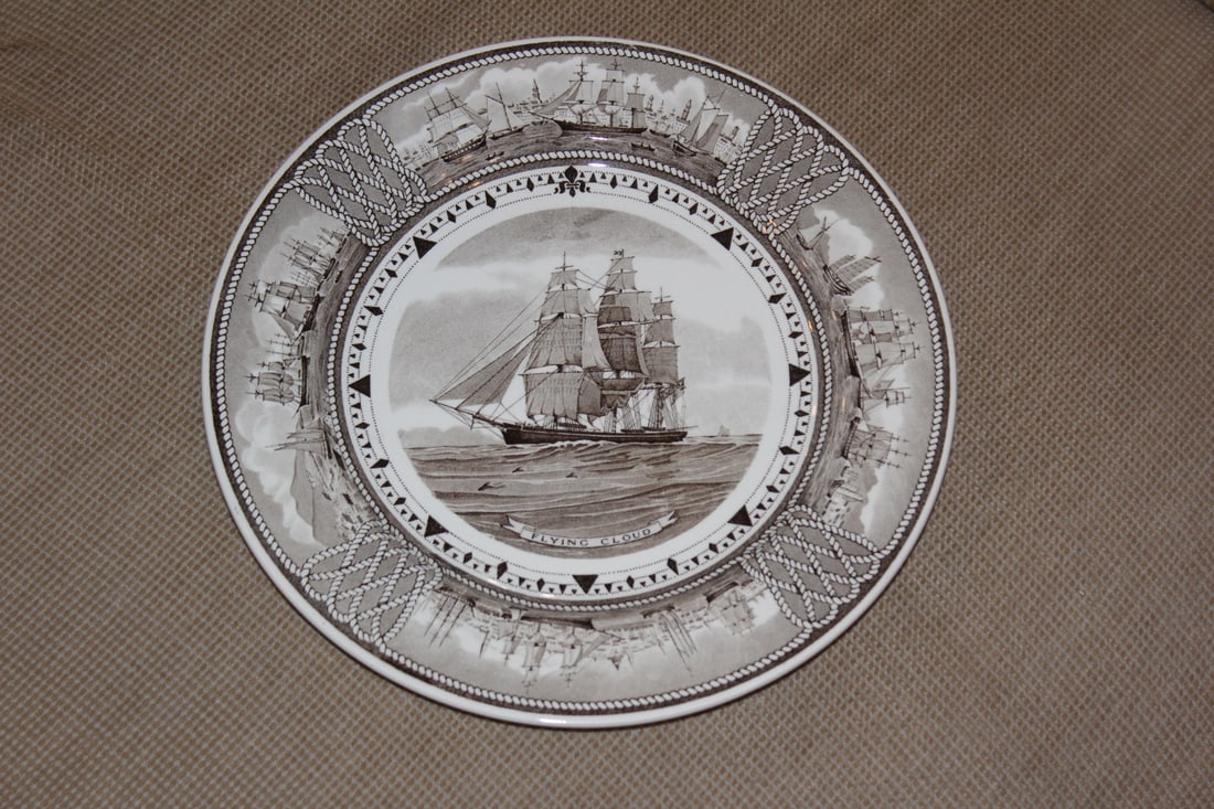 Wedgwood Clipper Chip Plate: 9 3/8" in diameter