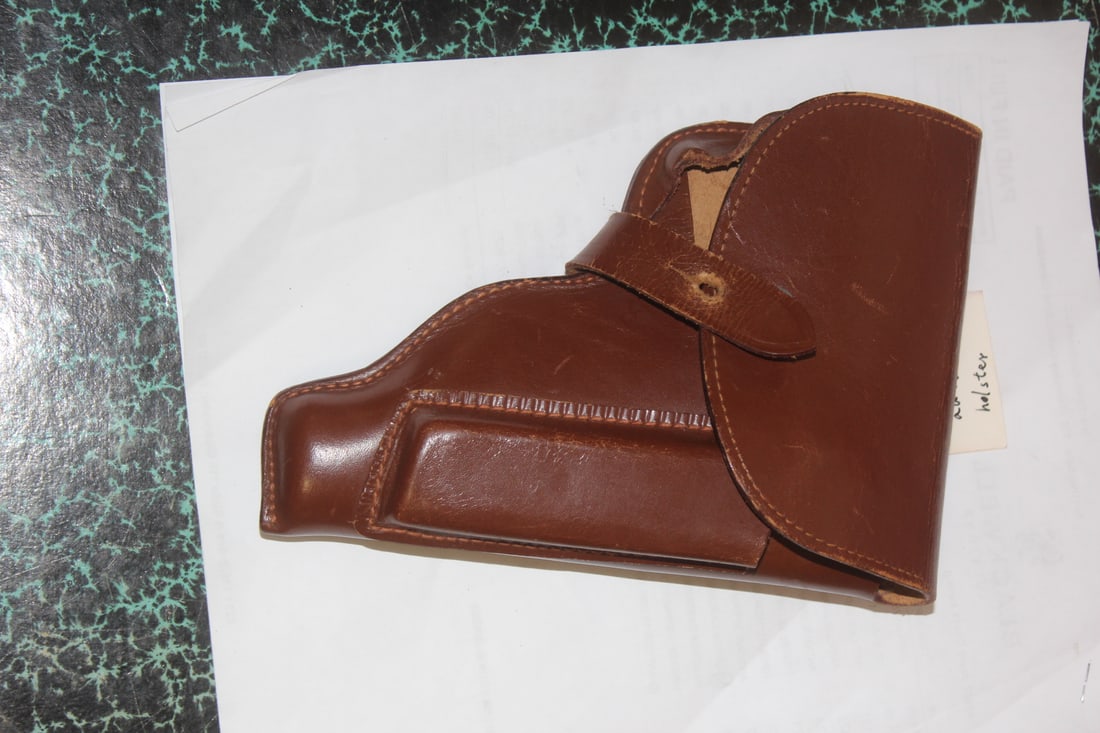 Viet Nam Era Leather Gun Holster: most likely Viet Nam era, possibly north Viet Nam
