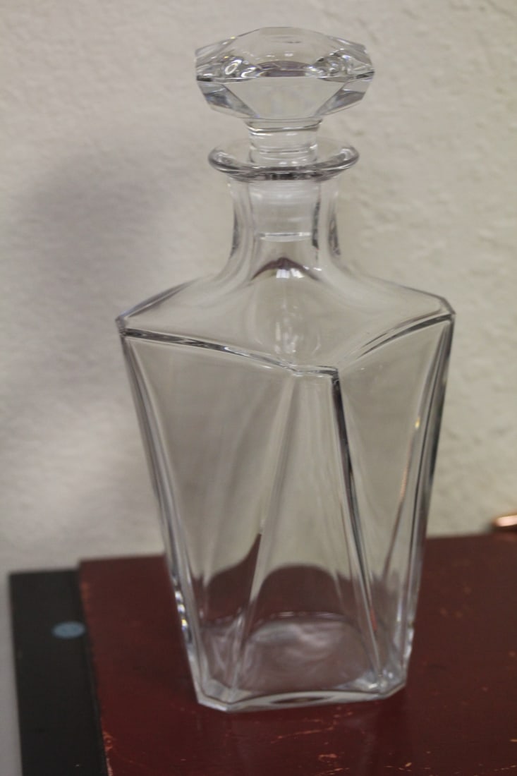 Marked Baccarat Decanter: 9 1/2" tall - rare form