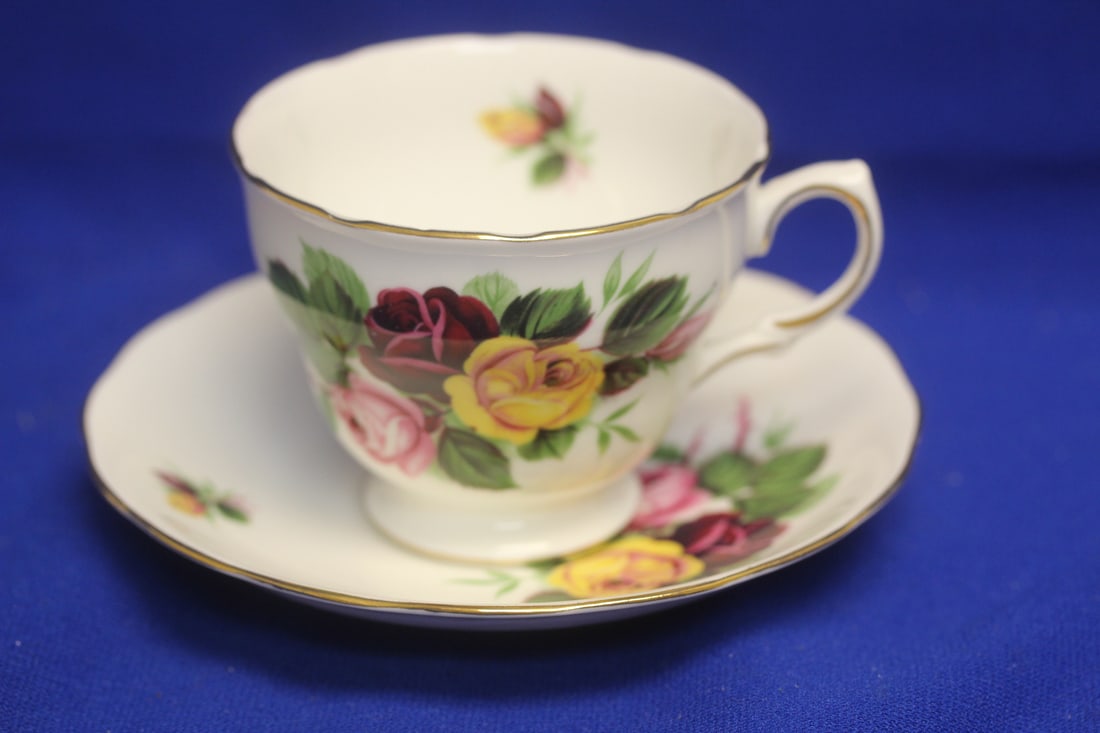 English Bone Chine Royal Vale Cup and Saucer: saucer= 5 5/8" in diameter