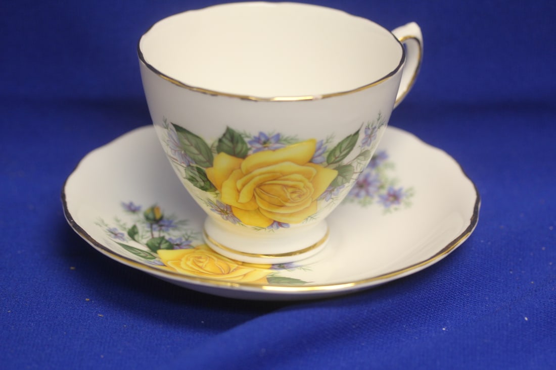 English Bone Chine Royal Vale Cup and Saucer: saucer= 5 5/8" in diameter