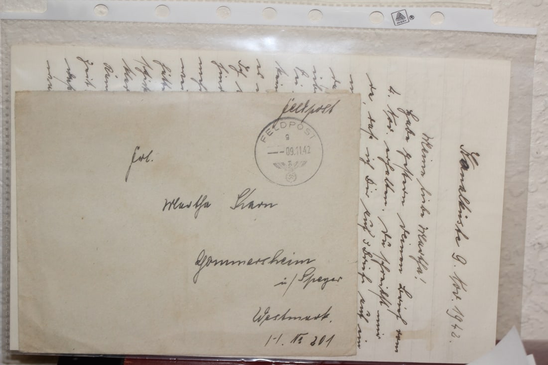 WWII Occupied France Letter: Occupied France German Military letter - very rare