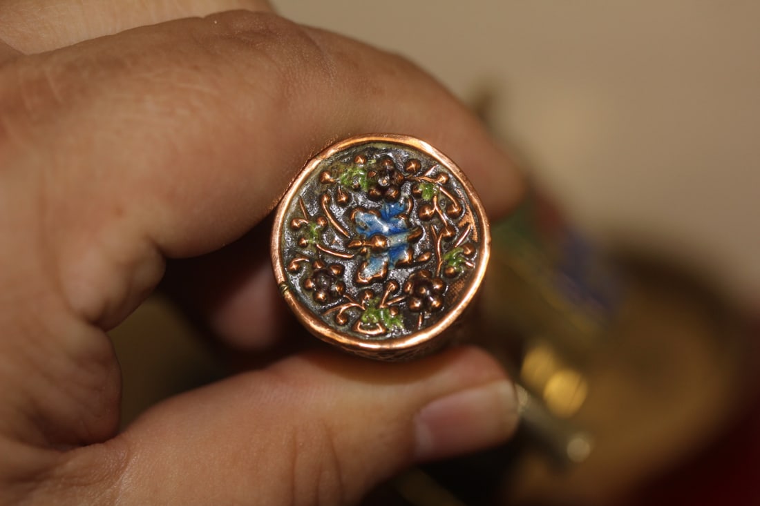 Chinese Enamel on Copper Iron - 4