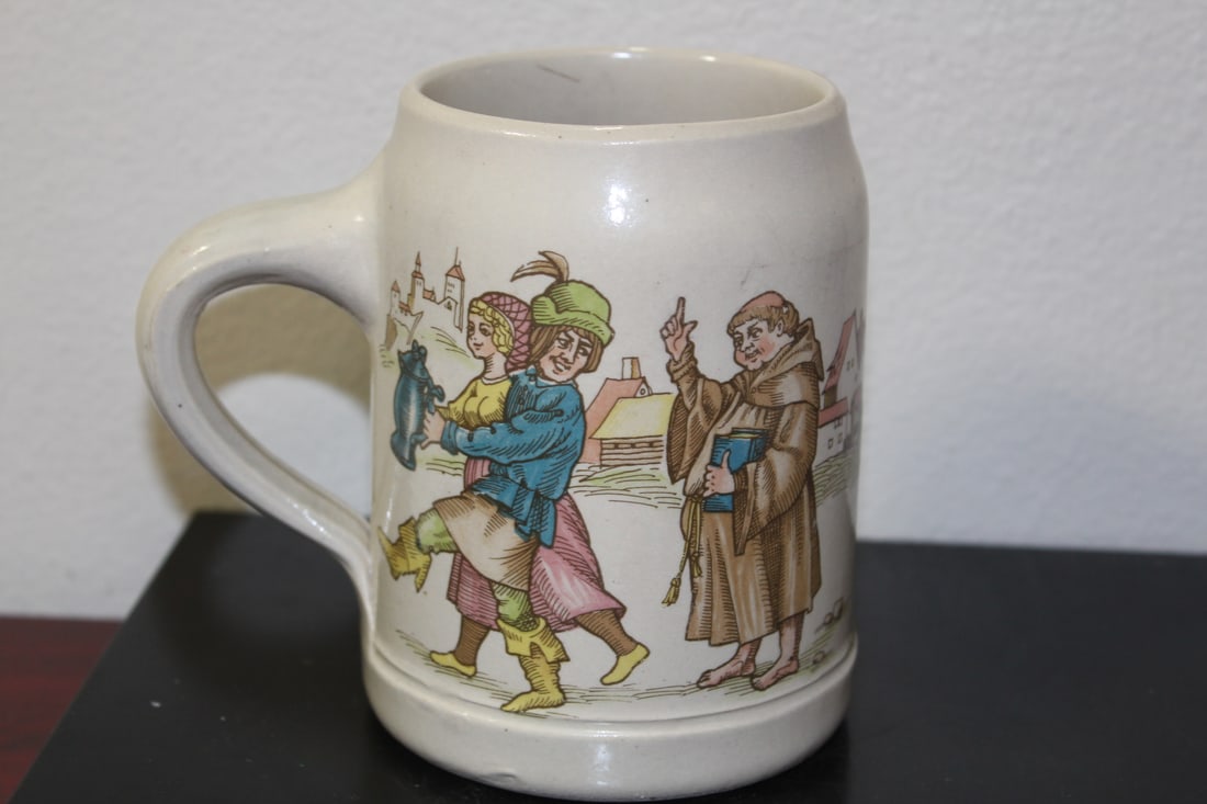 A Vintage Beer Mug: 5 1/8" tall
