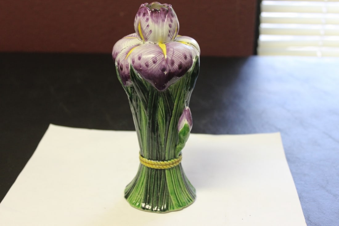 A Candle Holder: Old - 7 1/2" tall