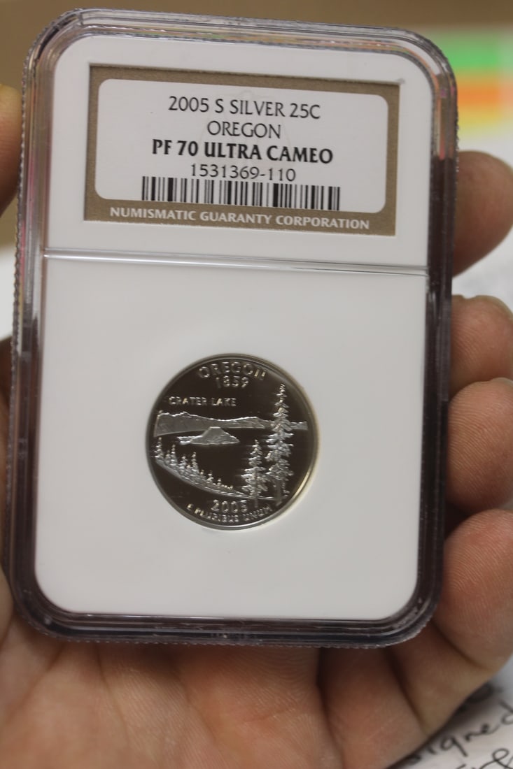 Ultra cameo silver quarter: NGC graded PF 70, highest graded