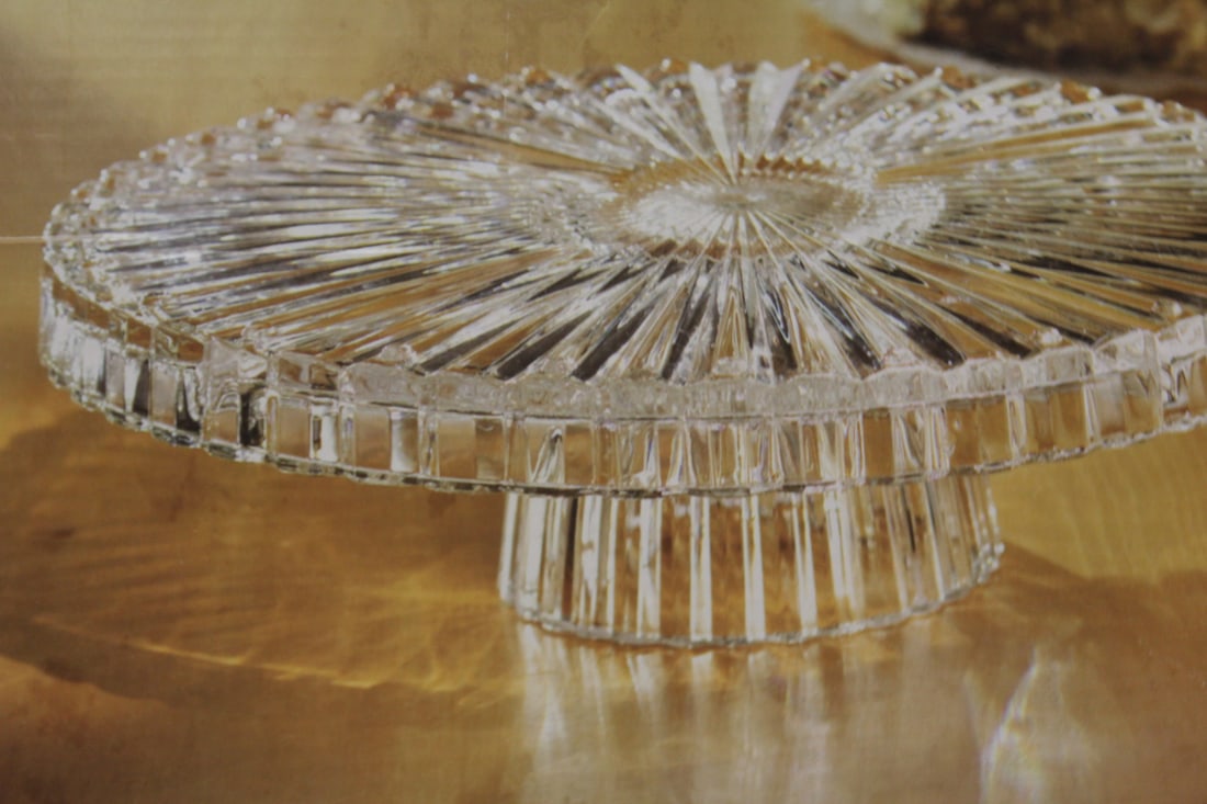 Crystal Cake Plate - 4