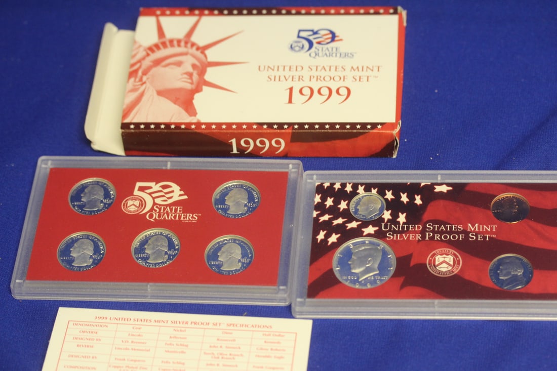 1999 US Mint Silver Proof Set (1 of 7)