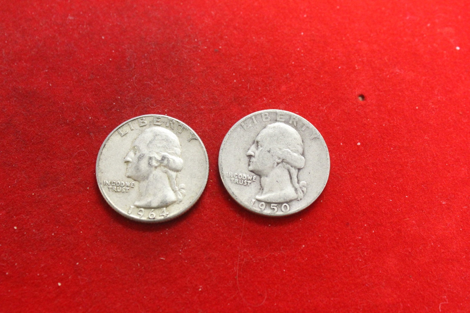 Lot of 2 Silver Quarters: 90% silver each