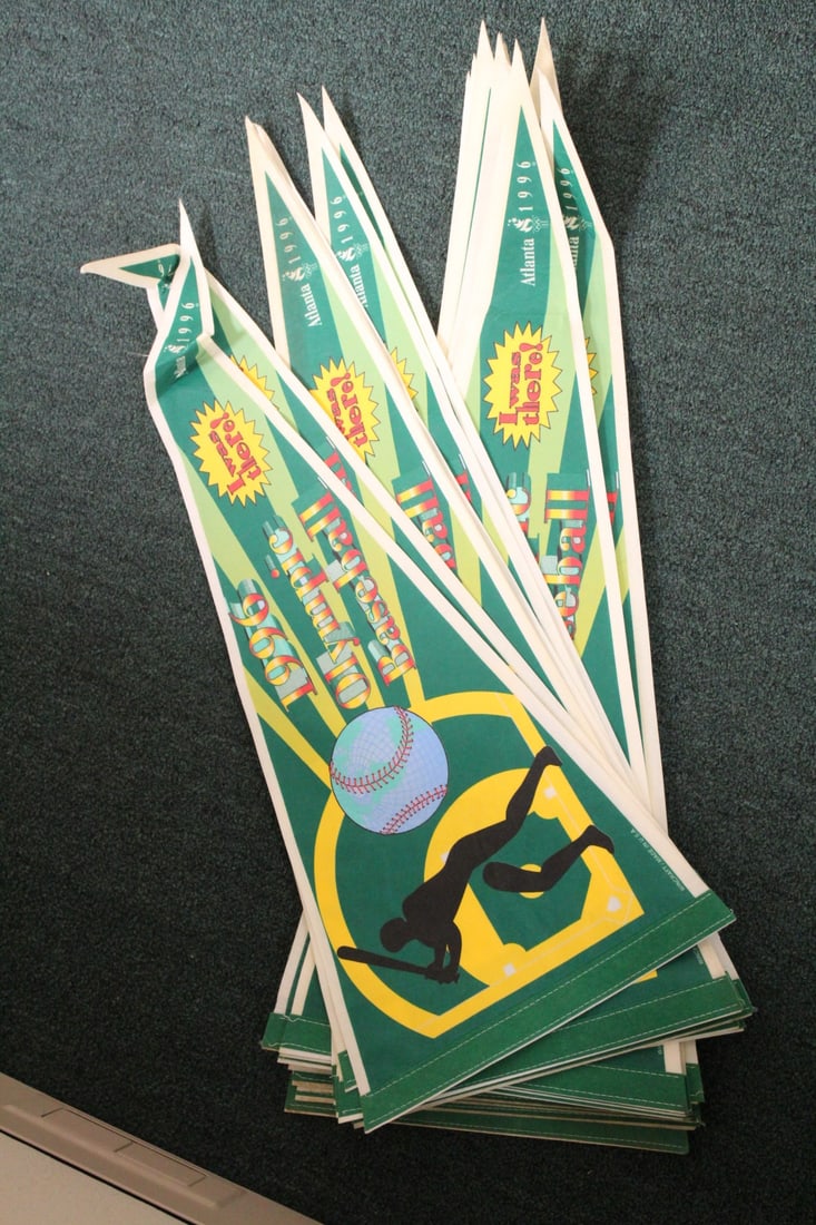 A Lot of 39 Pennant: 29.5" x 12" at the widest point