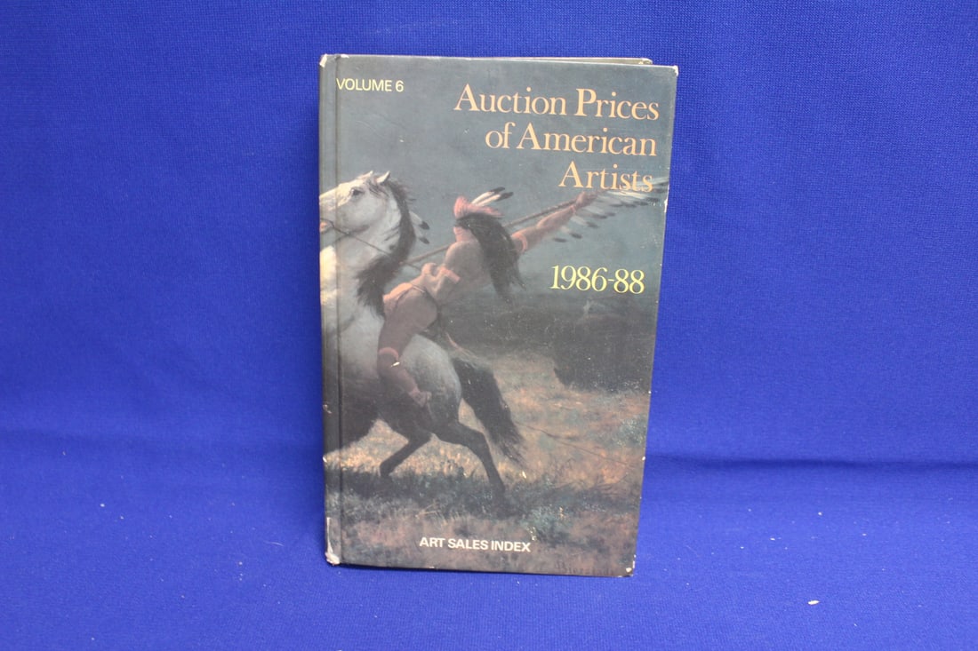 Hardcover Book: Auction Prices of American Artist: as shown