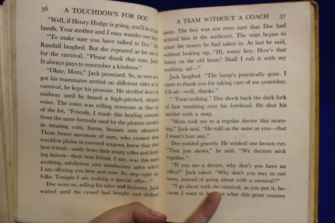 Hardcover Book: A Touchdown for Doc - 5