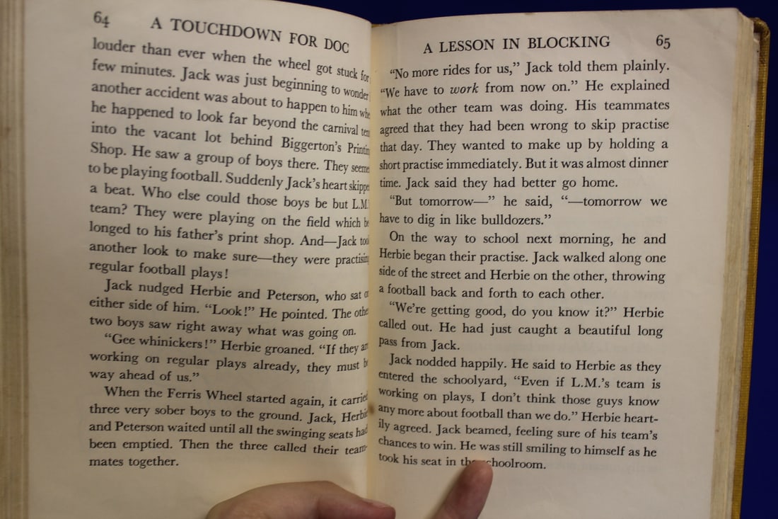 Hardcover Book: A Touchdown for Doc - 8
