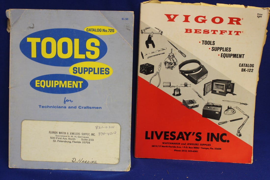 Lot of Two Tool Supplies Equipments Cataloges: as shown