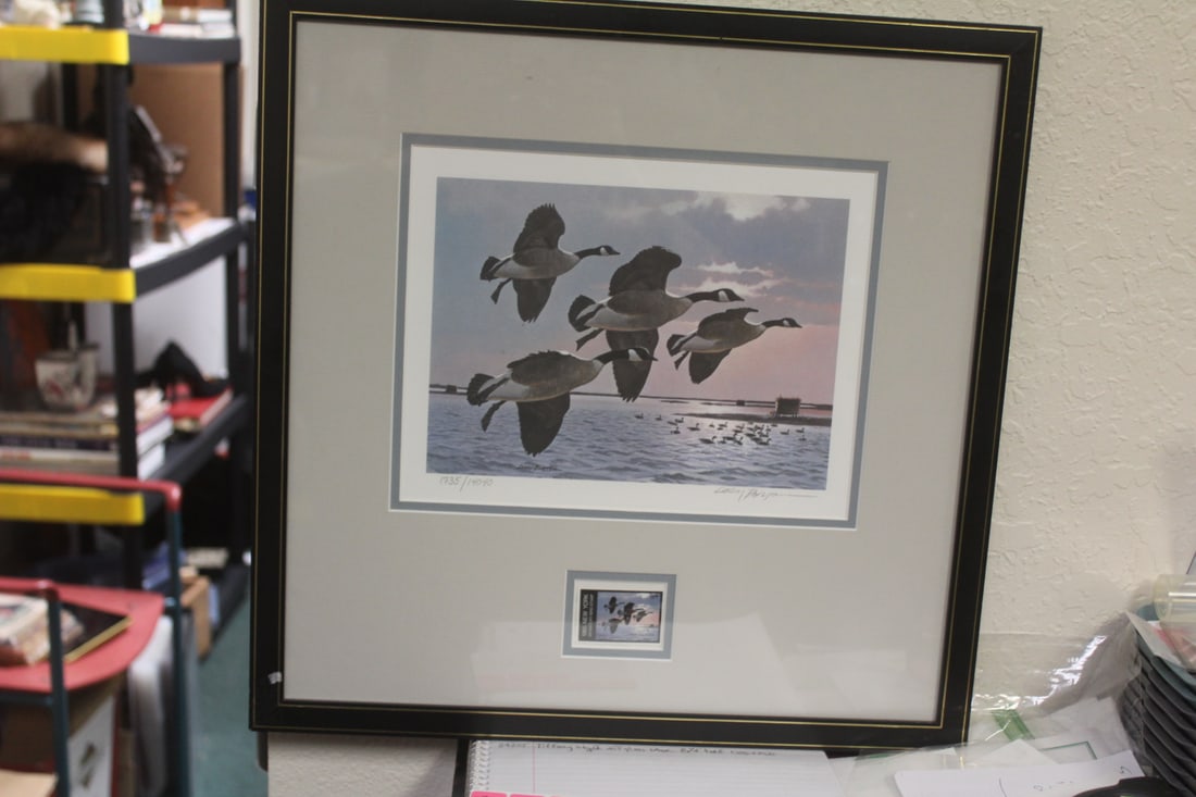 Signed Larry Barton Geese Print (1 of 6)