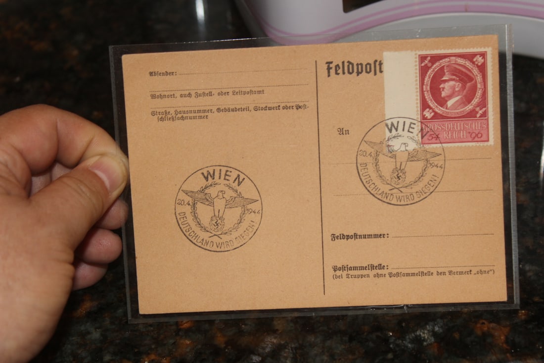 World War II German Postcard: as shown on photos