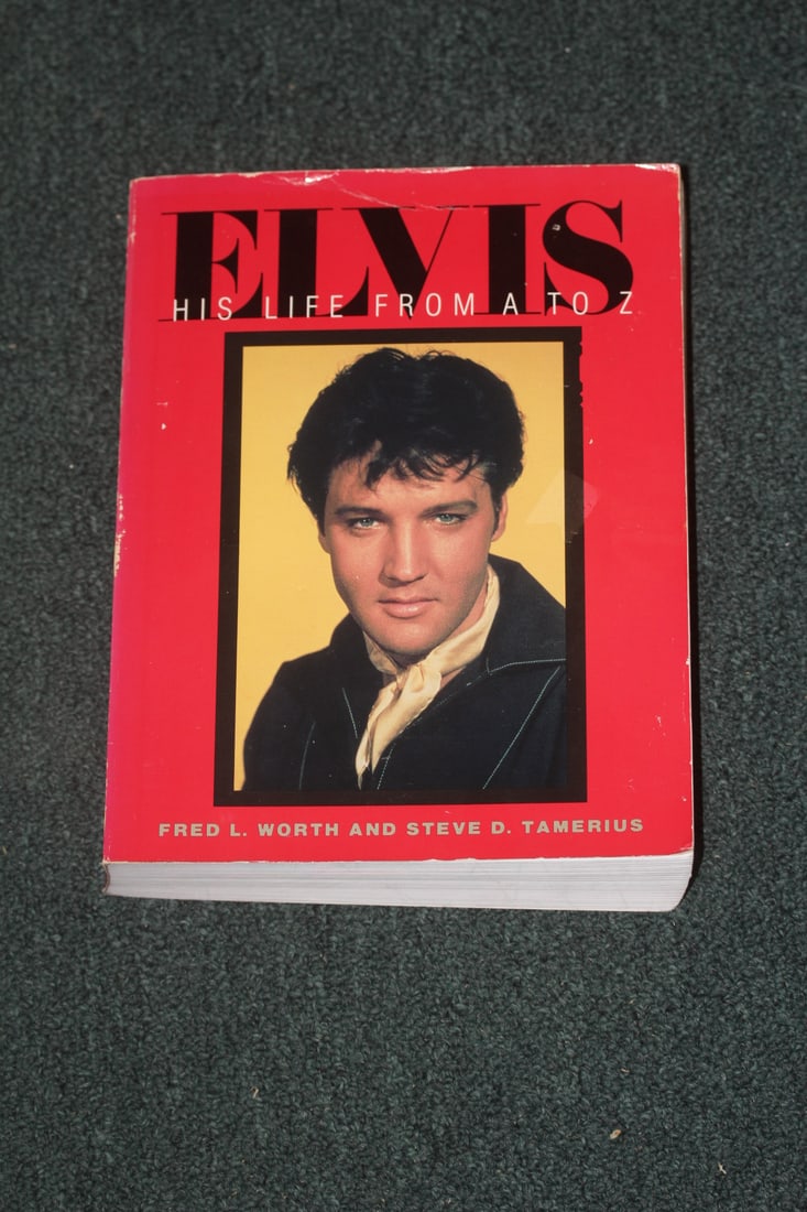 Large Soft Cover Book on Elvis: as shown
