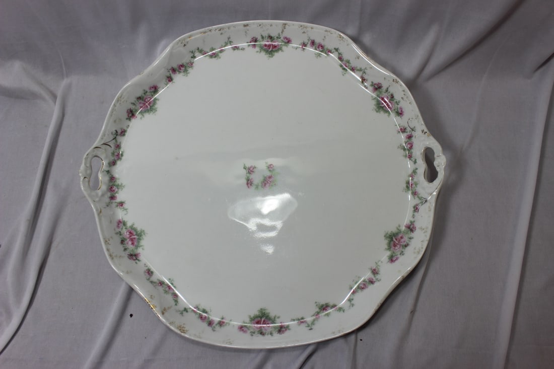 A Vintage Ceramic Tray: Possibly Austrian - 16" wide