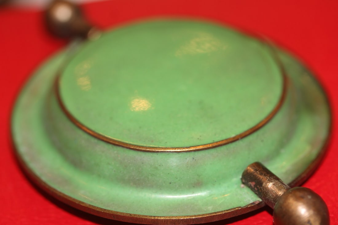 Antique Flip Cloisonne Ashtray - 5
