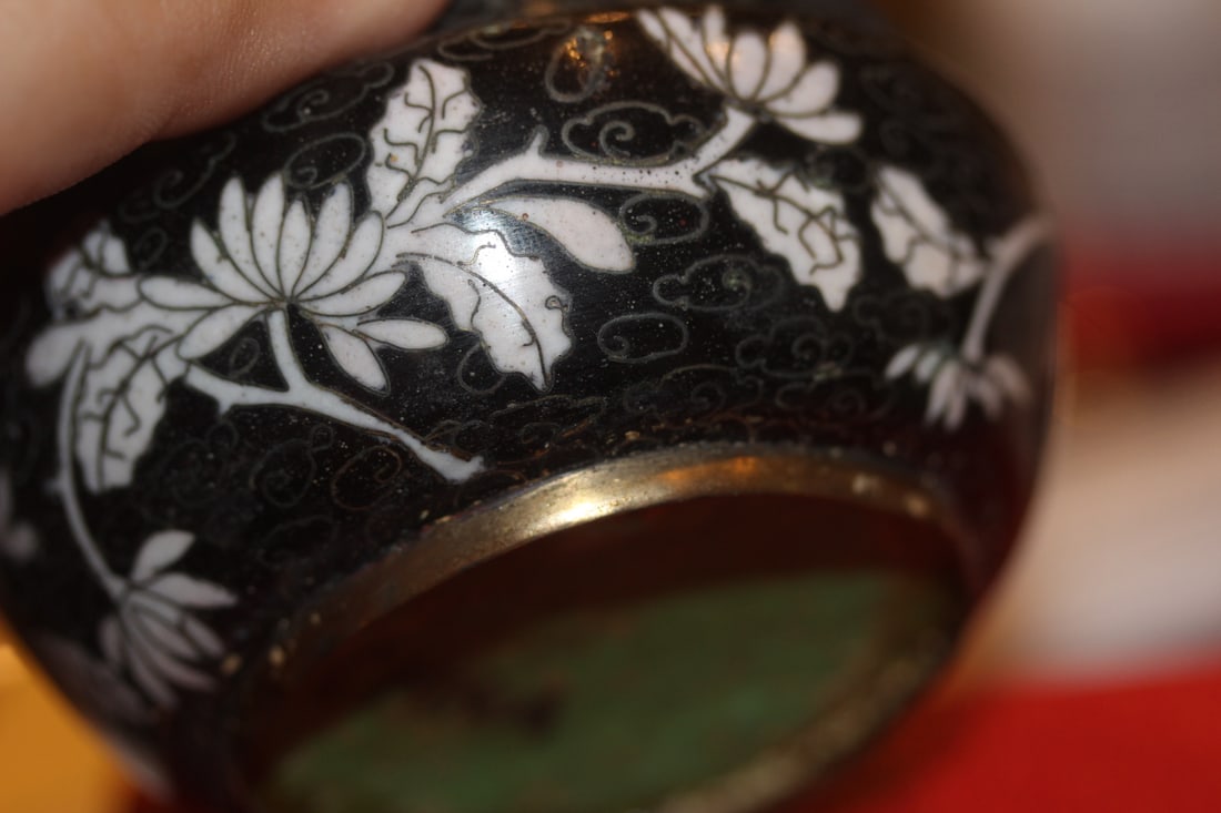 Antique Flip Cloisonne Ashtray - 7