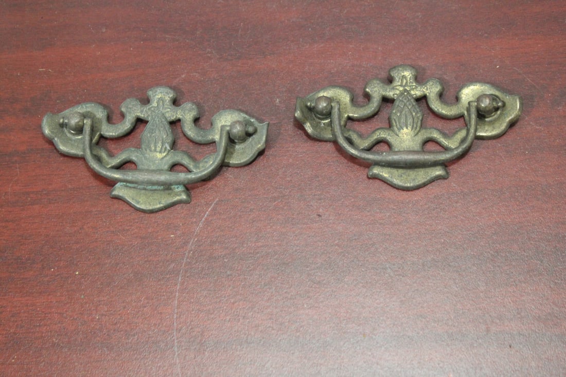 Set of Two Antique Drawer Pulls: as shown