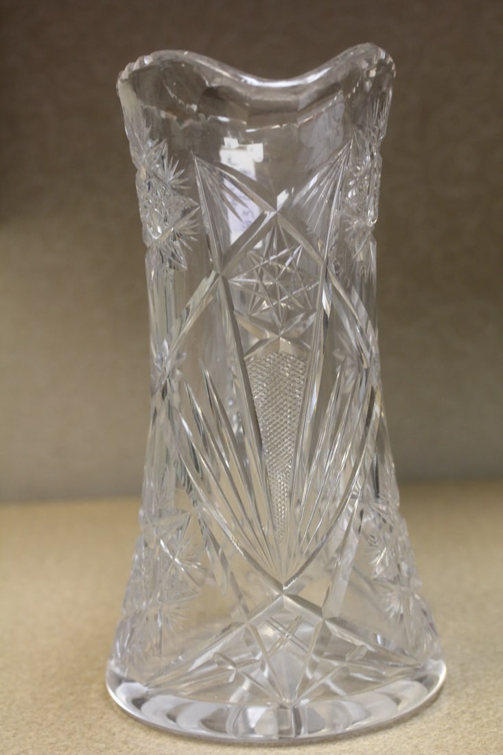 Cut Glass Pitcher - 2