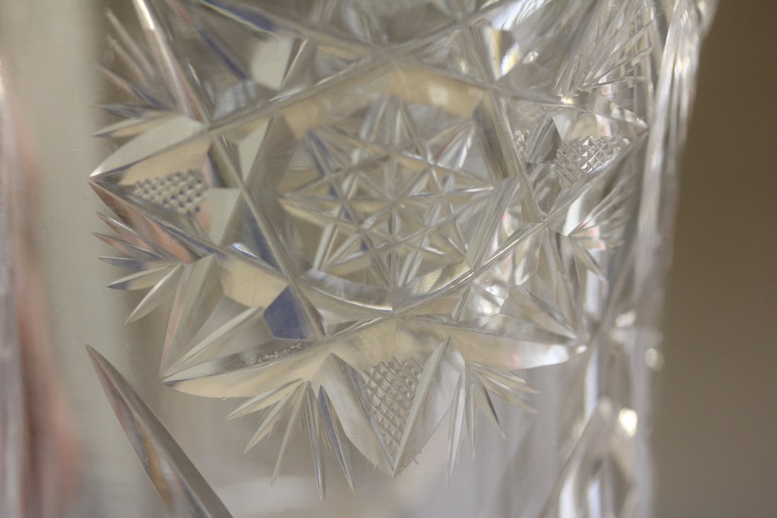 Cut Glass Pitcher - 4