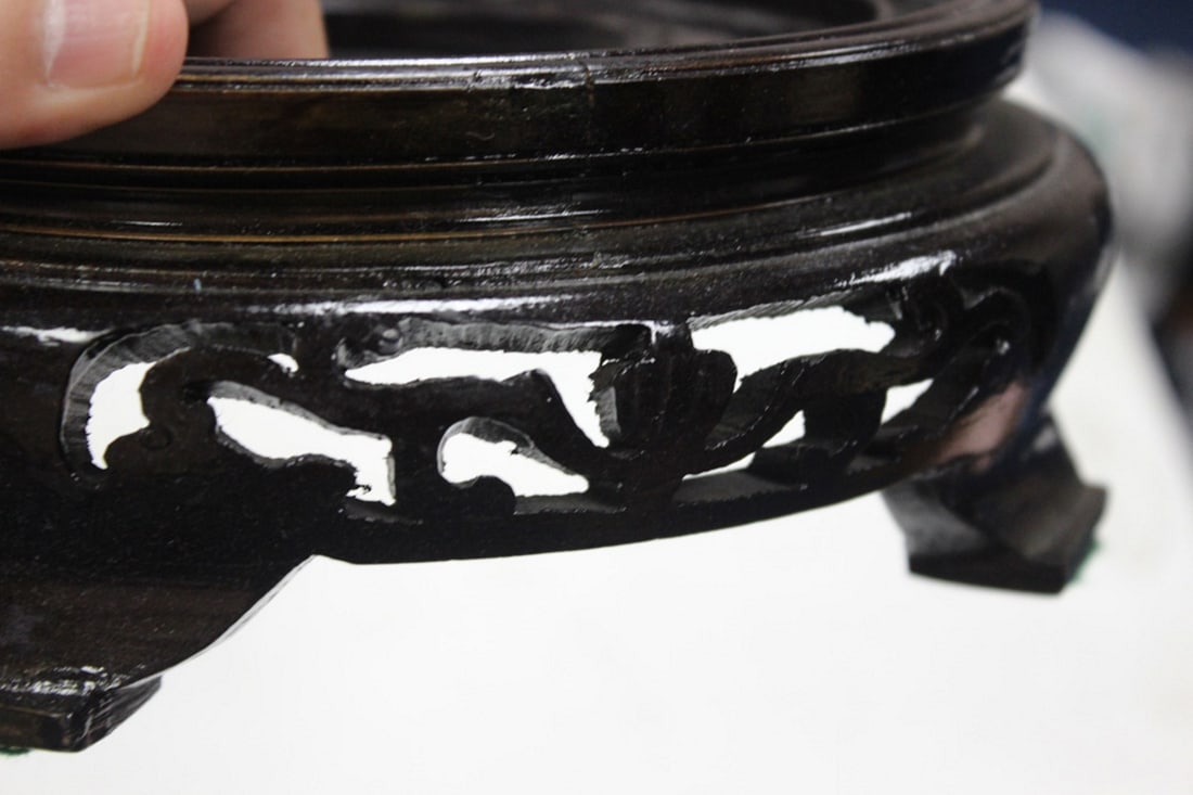 Carved Wood Stand - 3