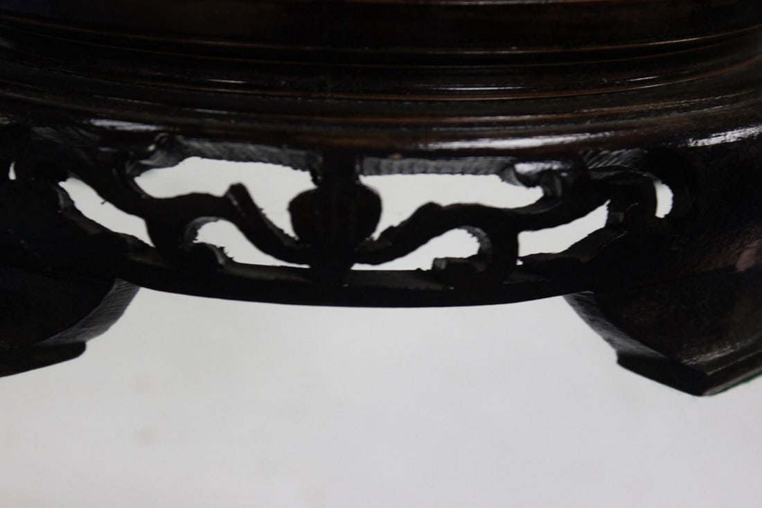 Carved Wood Stand - 4