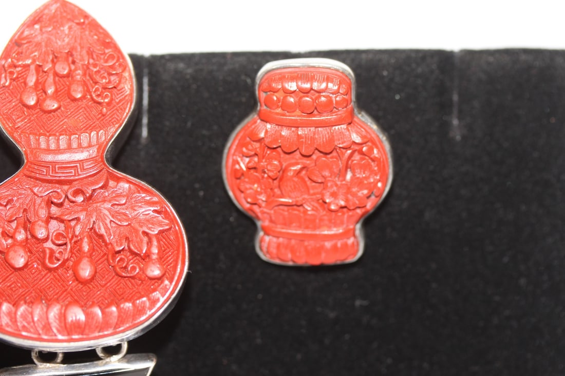 A Cinnabar and Sterling Suite - 5